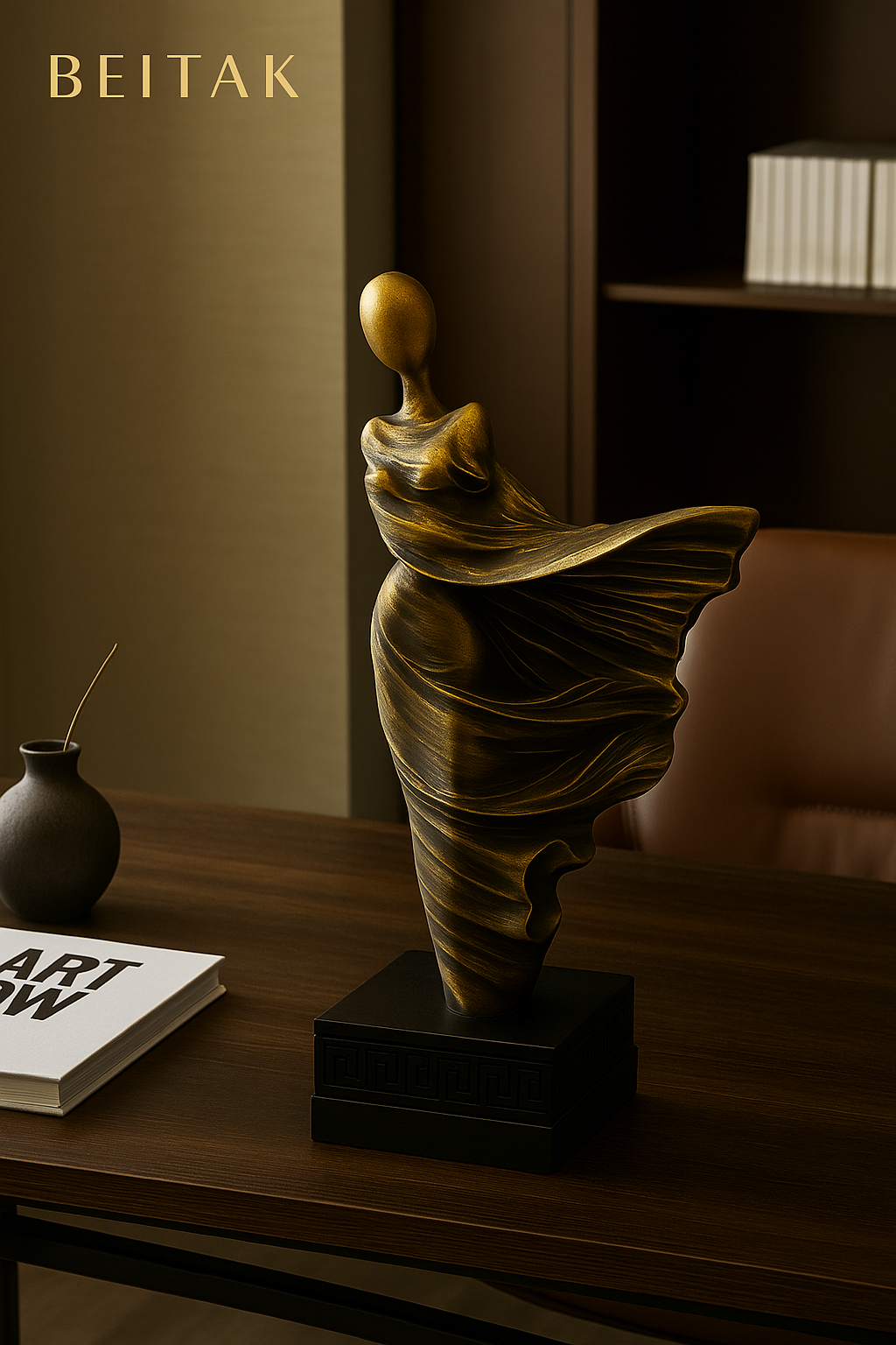 The Muse in Motion Sculpture