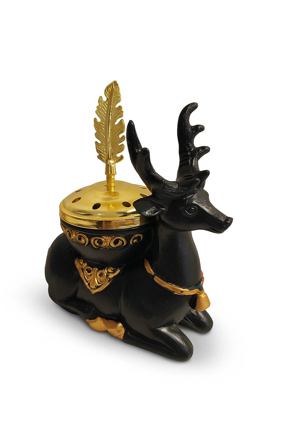 Golden Stag Incense Holder