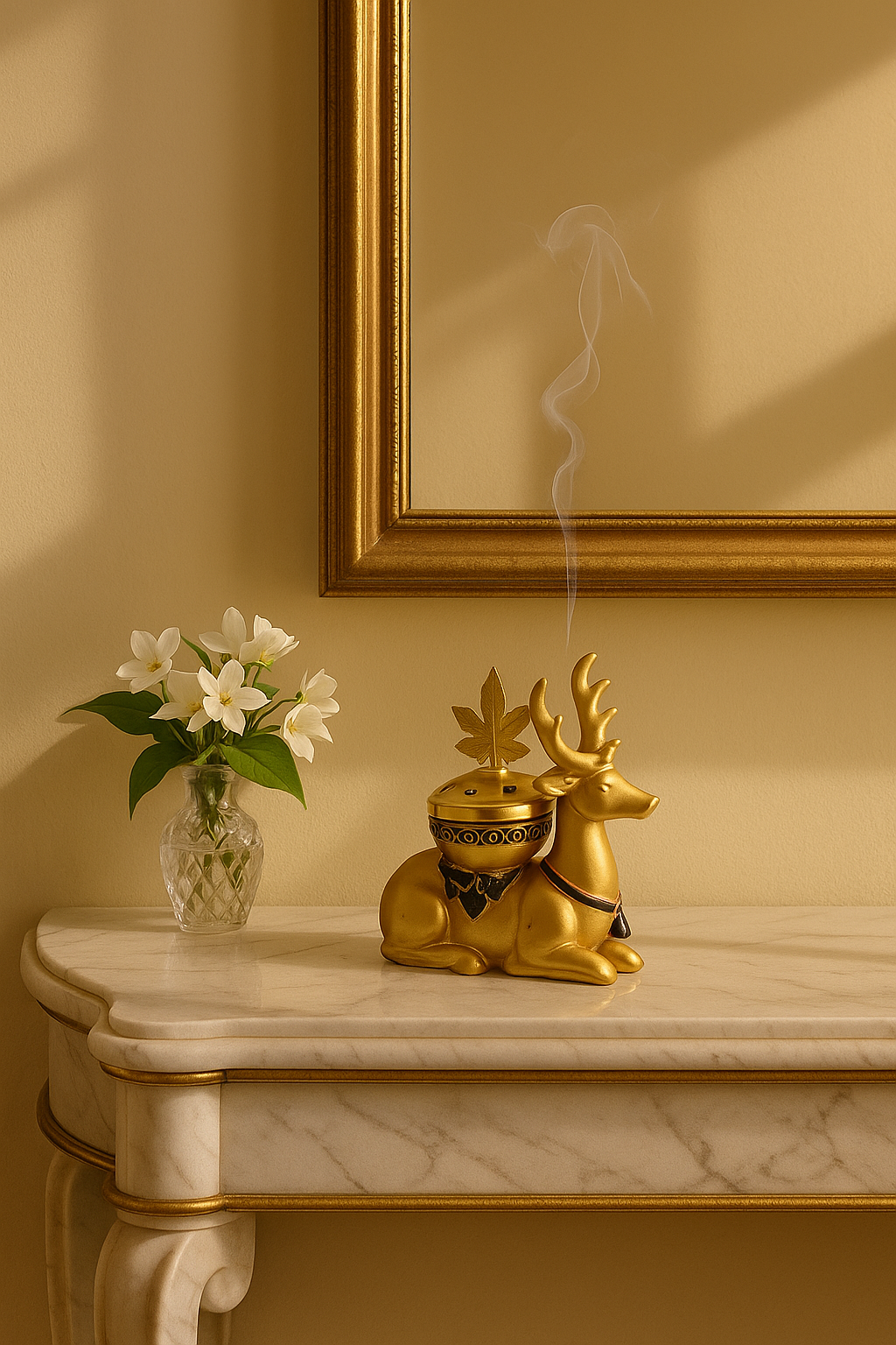 Golden Stag Incense Holder