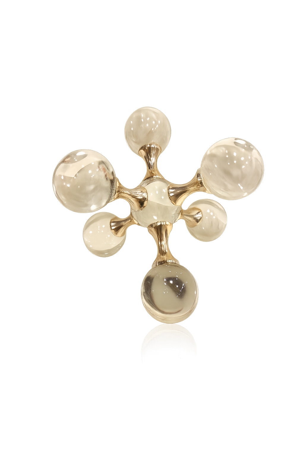 Aurora Crystal Orb Sculpture