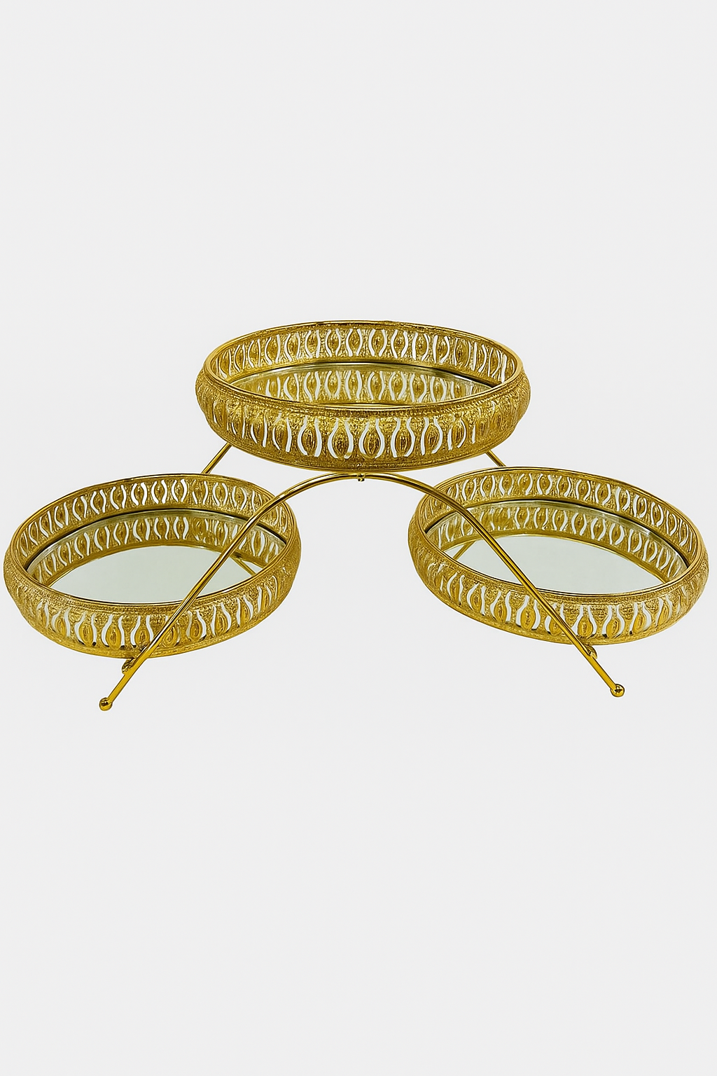 Golden Mirage 3-Tier Tray