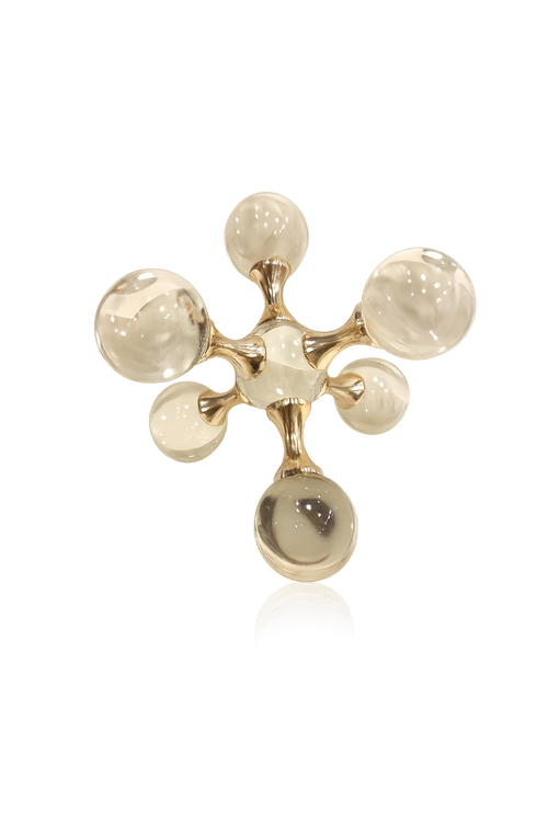 Aurora Crystal Orb Sculpture