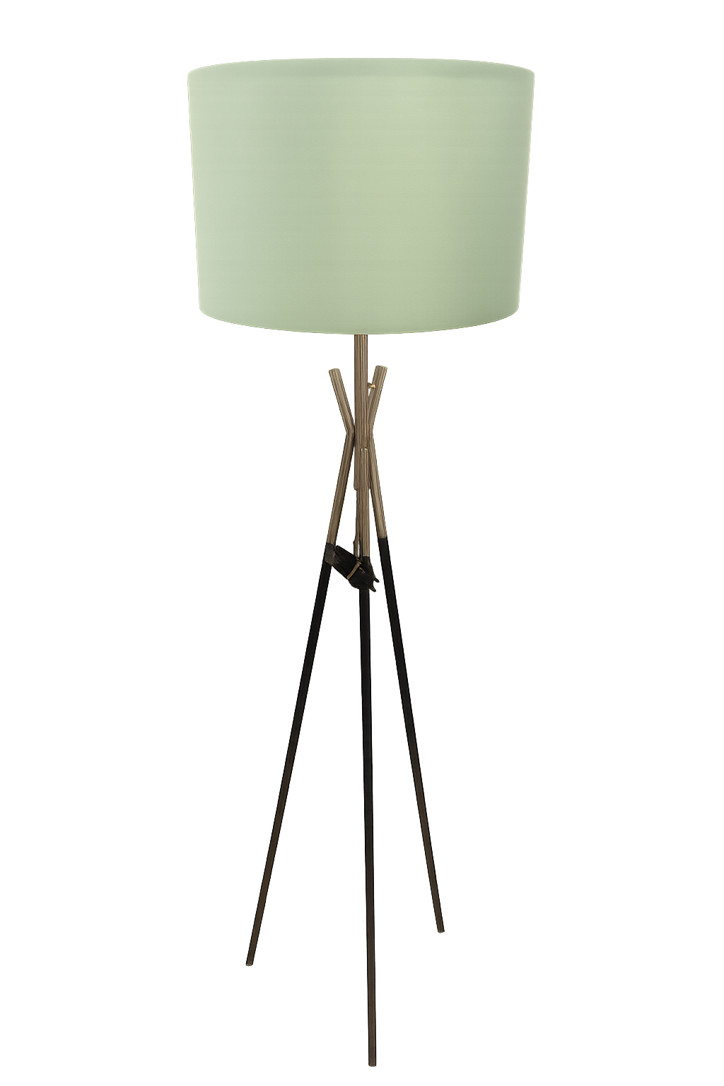 Premium Stainless Steel Tripod Floor Lamp with Removable Shade